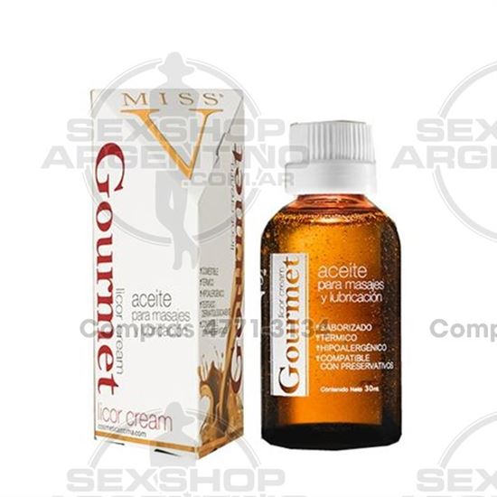 Aceite lubricante y masajes saborizado Licor cream